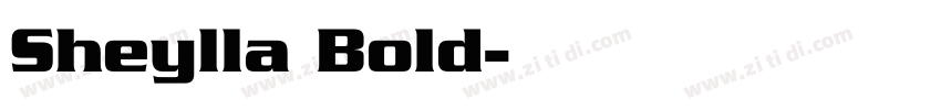 Sheylla Bold字体转换
